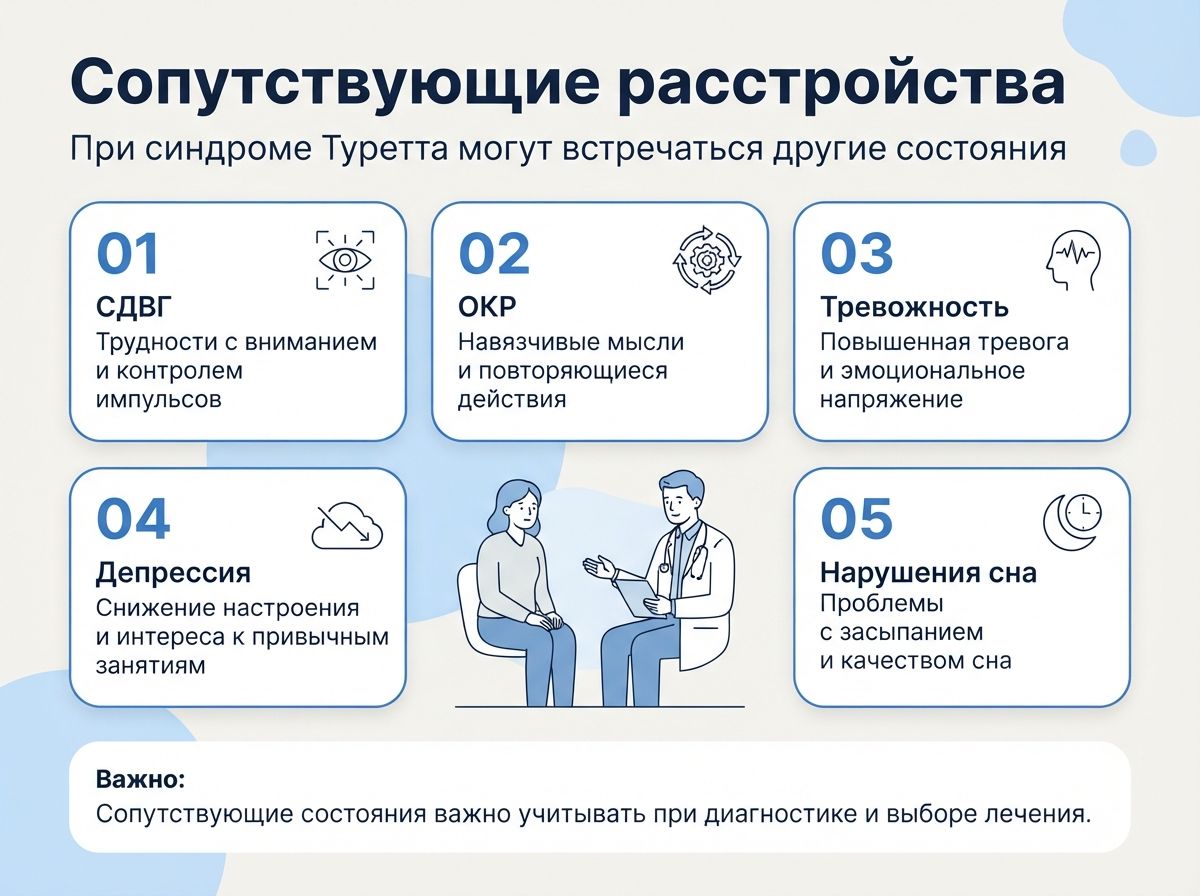 Лечение синдрома Туретта в Почепе инфографика