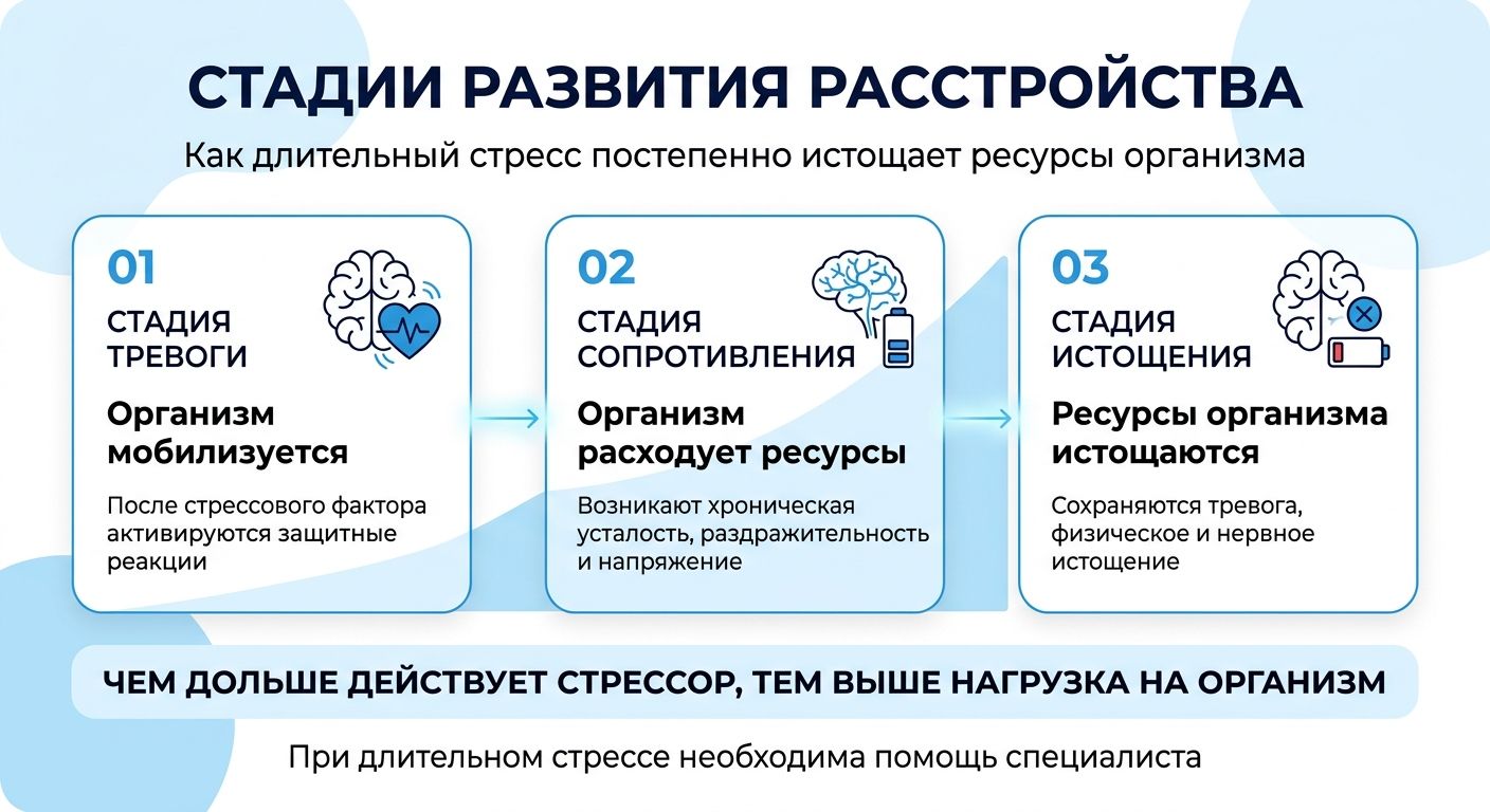 Лечение стресса в Почепе инфографика